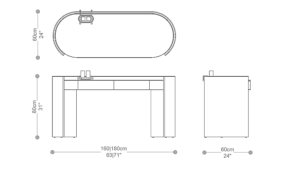 Image of the complete dimensions of the product